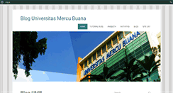 Desktop Screenshot of blog.mercubuana.ac.id