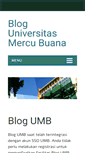 Mobile Screenshot of blog.mercubuana.ac.id